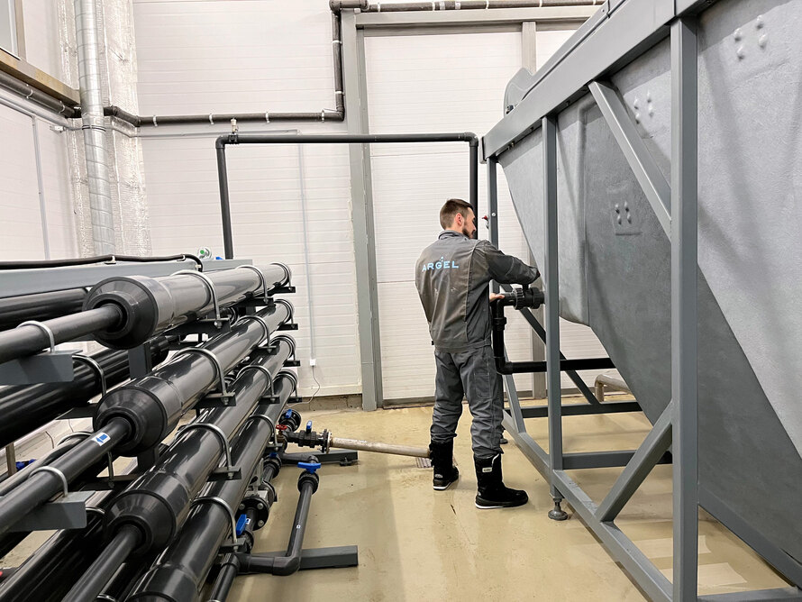 Очистные сооружения для производственных сточных вод пивоваренного завода